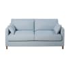3-Sitzer-Schlafsofa eisblau, Matratze 14 cm